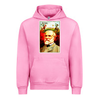 Fuchsia Pink lee Confederate General Urban Hoodie - artisFamous