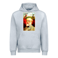 Heather Grey lee Confederate General Urban Hoodie - artisFamous