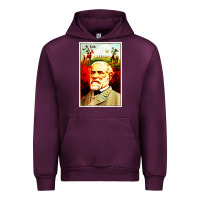 Mauve Wine lee Confederate General Urban Hoodie - artisFamous