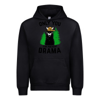 Black only you can prevent drama llama Urban Hoodie - artisFamous