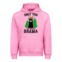 Fuchsia Pink only you can prevent drama llama Urban Hoodie - artisFamous