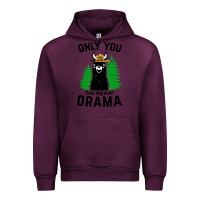 Mauve Wine only you can prevent drama llama Urban Hoodie - artisFamous