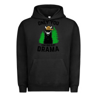 Pigment Black only you can prevent drama llama Urban Hoodie - artisFamous
