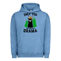 Pigment Pebble Blue only you can prevent drama llama Urban Hoodie - artisFamous