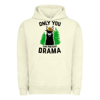 Pigment Pistachio only you can prevent drama llama Urban Hoodie - artisFamous