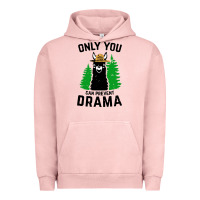 Pigment Salmon only you can prevent drama llama Urban Hoodie - artisFamous