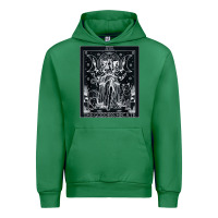 Emerald hecate tarot card triple moon goddess witch wiccan pagan Urban Hoodie - artisFamous