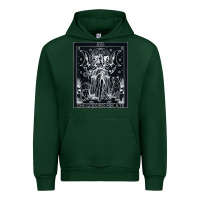Forest Green hecate tarot card triple moon goddess witch wiccan pagan Urban Hoodie - artisFamous