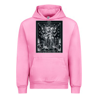 Fuchsia Pink hecate tarot card triple moon goddess witch wiccan pagan Urban Hoodie - artisFamous