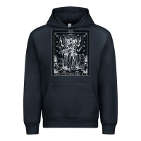 Navy hecate tarot card triple moon goddess witch wiccan pagan Urban Hoodie - artisFamous
