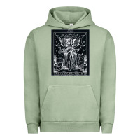 Pigment Oil Green hecate tarot card triple moon goddess witch wiccan pagan Urban Hoodie - artisFamous