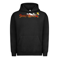 Pigment Black Dennis the Menace funny cartoon movie Urban Hoodie - artisFamous