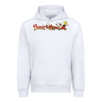 White Dennis the Menace funny cartoon movie Urban Hoodie - artisFamous