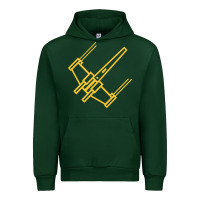 Forest Green x wing starfighter Urban Hoodie - artisFamous