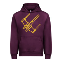 Mauve Wine x wing starfighter Urban Hoodie - artisFamous