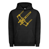 Pigment Black x wing starfighter Urban Hoodie - artisFamous