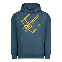 Pigment Midnight Navy x wing starfighter Urban Hoodie - artisFamous