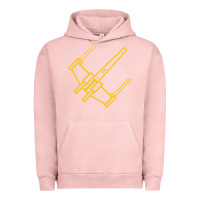 Pigment Salmon x wing starfighter Urban Hoodie - artisFamous