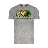 Cloud Rock peace love st.patrick's day Vintage Tee - Jasminsmagicworld