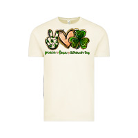 Peace Love St.patrick's Day Vintage Tee | Teevron