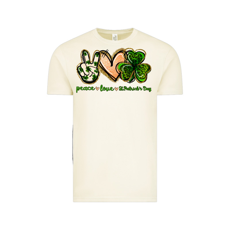 Peace Love St.patrick's Day Vintage Tee by Jasminsmagicworld | Teevron