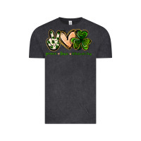 Vintage Black peace love st.patrick's day Vintage Tee - Jasminsmagicworld