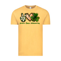 Vintage Mustard peace love st.patrick's day Vintage Tee - Jasminsmagicworld