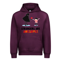 Mauve Wine strangers are awesome Urban Hoodie - artisFamous