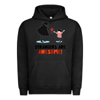 Pigment Black strangers are awesome Urban Hoodie - artisFamous