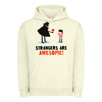 Pigment Pistachio strangers are awesome Urban Hoodie - artisFamous