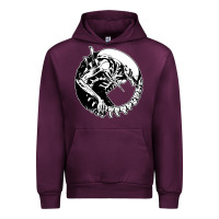 Mauve Wine xenomorph Urban Hoodie - artisFamous