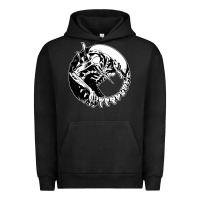 Pigment Black xenomorph Urban Hoodie - artisFamous