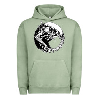 Pigment Oil Green xenomorph Urban Hoodie - artisFamous