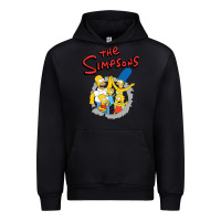 Black the simpsons funny family Urban Hoodie - artisFamous