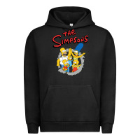 Pigment Black the simpsons funny family Urban Hoodie - artisFamous