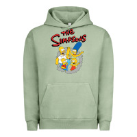 Pigment Oil Green the simpsons funny family Urban Hoodie - artisFamous