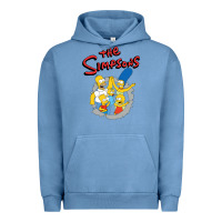 Pigment Pebble Blue the simpsons funny family Urban Hoodie - artisFamous