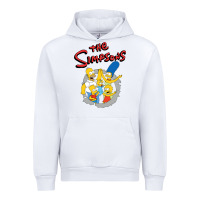 White the simpsons funny family Urban Hoodie - artisFamous