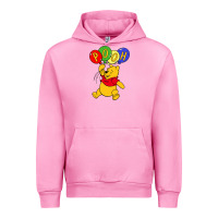 Fuchsia Pink hunny the pooh Urban Hoodie - artisFamous