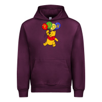 Mauve Wine hunny the pooh Urban Hoodie - artisFamous