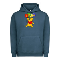 Pigment Midnight Navy hunny the pooh Urban Hoodie - artisFamous