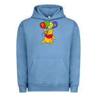 Pigment Pebble Blue hunny the pooh Urban Hoodie - artisFamous