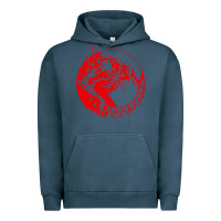 Pigment Midnight Navy xenomorph Urban Hoodie - artisFamous