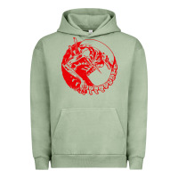 Pigment Oil Green xenomorph Urban Hoodie - artisFamous