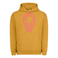 Pigment Peanut Butter Pink Ribbon Urban Hoodie - artisFamous
