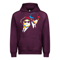 Mauve Wine blues brothers Urban Hoodie - artisFamous