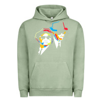 Pigment Oil Green blues brothers Urban Hoodie - artisFamous