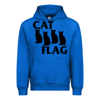Cobalt cat flag Urban Hoodie - artisFamous