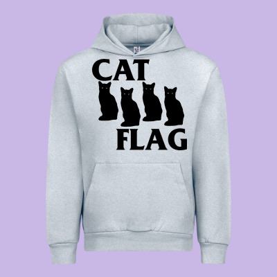 Cat Flag Urban Hoodie Designed By Artisfamous