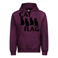Mauve Wine cat flag Urban Hoodie - artisFamous